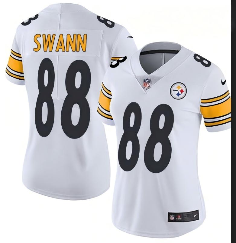 2026 Men Pittsburgh Steelers #88 Swann white Limited Nike NFL Jersey